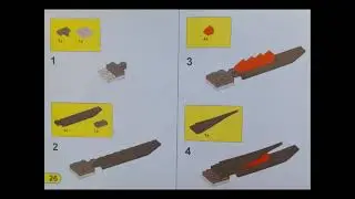 Конструктор Черепашки-ниндзя "Мотоцикл-дракон Шреддера", инструкция по сборке#черепашкининдзя #lego