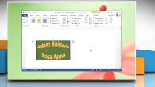 How to Edit a WordArt Object in Microsoft® Word 2013