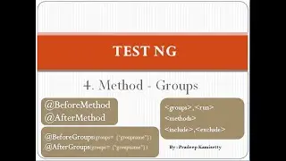 Testng Method - Groups