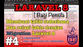 [ LARAVEL 8 UNTUK PEMULA ] #4 MIGRATION untuk Membuat tabel dan relasi antar tabel