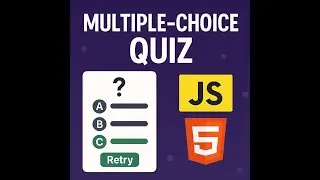 Online Quiz Platform using JavaScript  | Multiple choice Quiz using html| Visual studio code | css