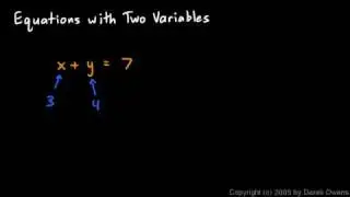 Prealgebra 9.4a - Equations with Two Variables