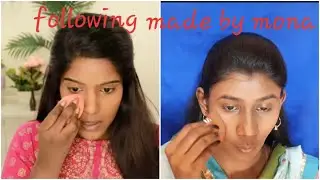 I tried following MADE BY MONA traditional makeup tutorial |Recreation |Following favorite youtuber