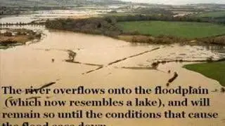 Geography Homework - How rivers flood