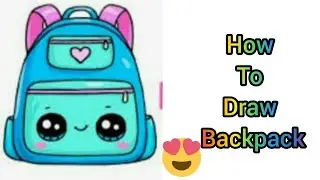 How to draw backpack| My Kawaii Corner