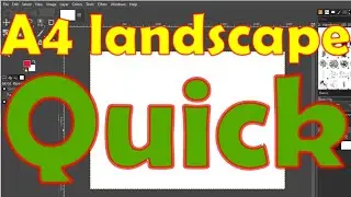 GIMP A4 landscape Canvas QUICK