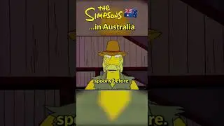 The Simpsons visit Australia #shorts