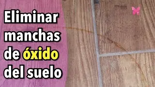 Cómo quitar manchas de óxido del suelo