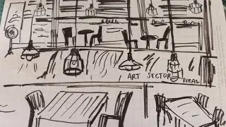 Line Art Sketching at Art Sector (Rizal)