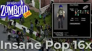Project Zomboid World Record Most Kills Challenge! | No Mods (vanilla) | Insane Zombie Pop | 9