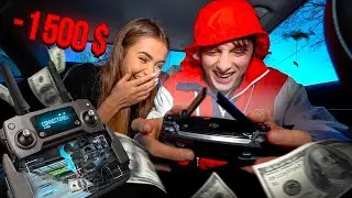 РАЗДАЕМ ДЕНЬГИ С ПОМОЩЬЮ КВАДРОКОПТЕРА!  1500$   😭