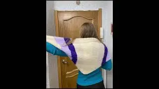 Косынка из пуха норки