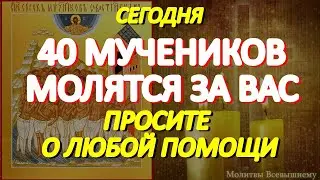 Просите сегодня о любой помощи. 40 Севастийских мучеников молятся за Вас