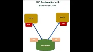 BGP Configuration using FRR and User Mode Linux | Networking using user mode Linux  | UML Hands On