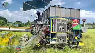 advanced combine for harvesting rice plants
