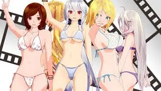 【Toon Shader】Murabito124･Tda Bikini model x10 [ One・Two・Three]【4K/60fps】