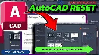 How to AutoCAD settings reset to Default 