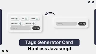 Tags Generator HTML CSS JAVASCRIPT | amanselfcoder