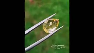 Unheated - Untreated Natural Yellow Sapphire 4.19ct