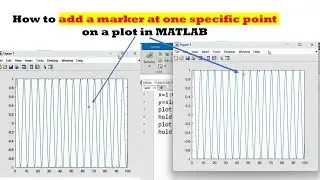 How to add a marker at one specific point on a plot in MATLAB