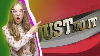 Photoshop for Beginners | How to create text effects (Just Do It)