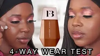 FENTY BEAUTY EAZE DROP LIT ALL-OVER GLOW SKIN ENHANCER | BRONZE JASPAR | REVIEW & SWATCHES DARK SKIN