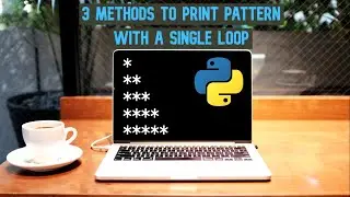 Star pattern in Python with single for loop || how to print pattern using single loop in python