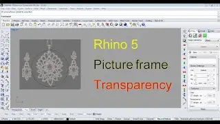 Rhino 5 picture frame Transparency | how to transparency a picture