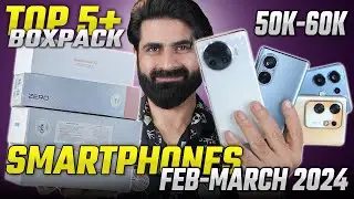 Top 5+ BoxPack Phone 50K to 60K|Curved Display,8/256GB,Fast Charging & Better Camera |Feb-March 2024