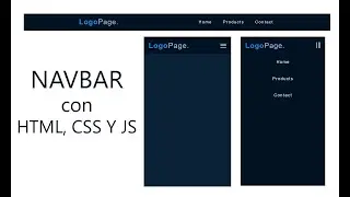 Navbar Responsivo con HTML, CSS y JS