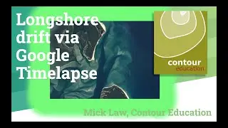 Longshore drift via Google Timelapse