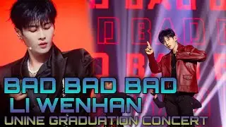 Li Wenhan 李汶翰《BAD BAD BAD》Solo Performance @ UNINE Graduation Concert