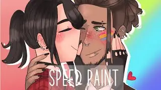 Speed Art Happy Valentin's day and Pride Month