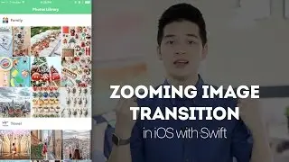 CREATE ZOOMING IMAGE TRANSITION in iOS - UICollectionViewController, Custom UICollectionViewCell