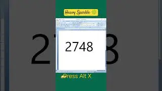 Heavy Sparkle ❇️ Emoji in Ms office Word shortcut key Alt X code#viral #msoffice #msword #emoji