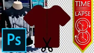 PHOTOSHOP CC | Removing Backgrounds of Some T-Shirt Photos for a Cloth Catalog Work | EKNOCIO