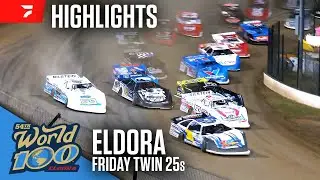 Friday Twin 25s | World 100 at Eldora Speedway 9/6/24 | Highlights