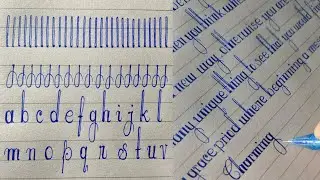 Learn how to write beautiful letters | How to practice handwriting | Simple handwriting practice |