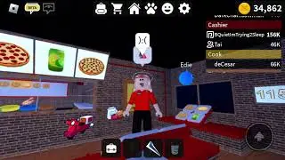 7+ Minutes of Work at a Pizza Place Nighttime Ambiance