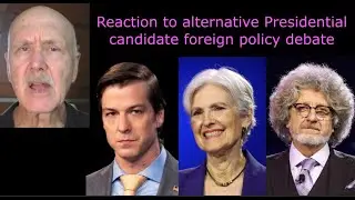 Reaction to foreign policy debate of minor party Presidential candidates Oliver, Stein, and Terry