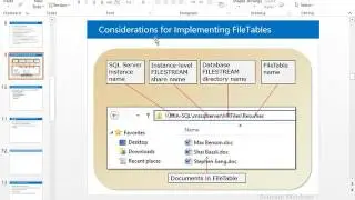 41 Implementing FILESTREAM and FileTables in SQL Server P2