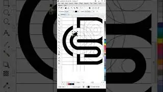 Letter C+B Logo Design in Coreldraw #shortvideo #logodesign