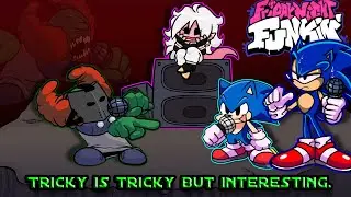 Friday night funkin' Classic & Modern Sonic vs Tricky! (Friday night funkin' mod) (custom dialouge)