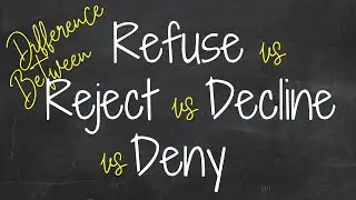 Какая разница между Refuse, Reject, Decline, Deny? 