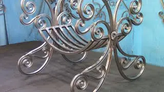 I didn't expect such a great result! Grill from a profile pipe!!Cold forging
