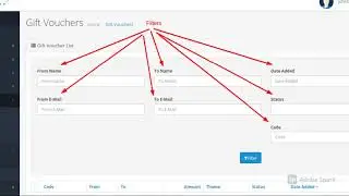 Opencart Admin Filters
