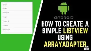 Android ListView Using ArrayAdapter 🇹🇳