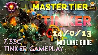 Tinker Full Gameplay ft. kitty- | PATCH 7.33C | DOTA 2 | Tinker Official | Pro Gameplay #04
