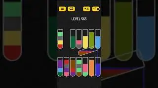 Water sort puzzle level 565