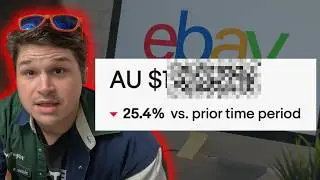 my eBay reselling business is down 25.4% this week